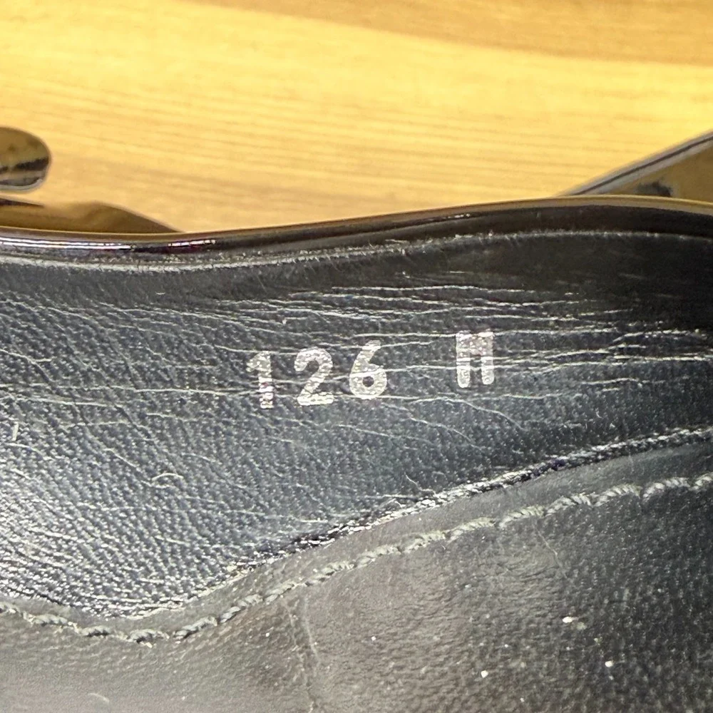 LOUIS VUITTON Bow Pumps 7.5 EU 38 Black Patent Leather